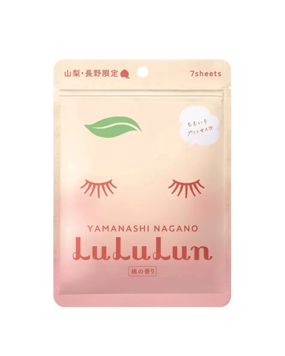LULULUN - Sheet Mask Yamanashi peach (7pcs)