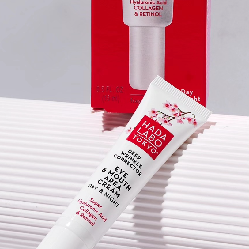 HADA LABO - Deep Wrinkle Corrector Eye & Mouth Cream 15mL